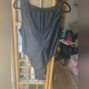 Black Hooded Bodysuit